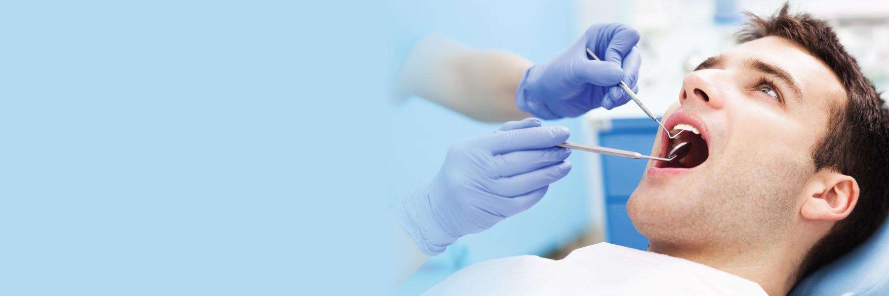 A patient undergoing periodontal examination in South Chico, Chico ,CA