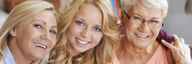 Ladies smiling after dental examination in South Chico, CA