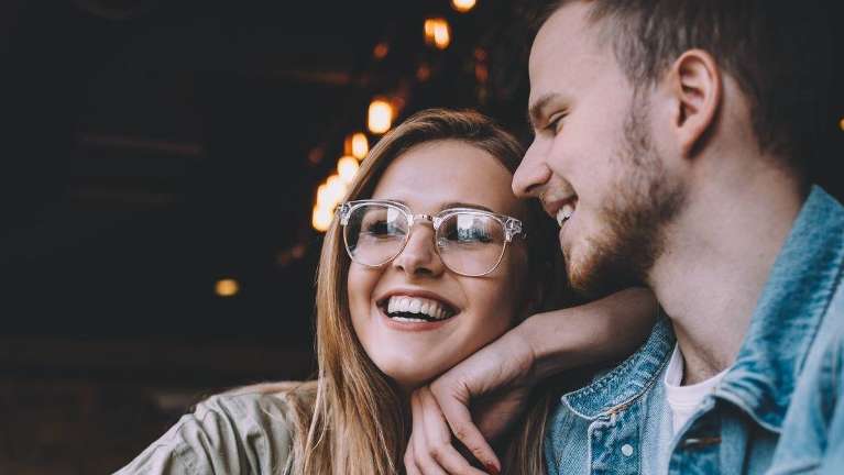 A smiling couple after dental check up at South Chico Dental care, Chico, CA